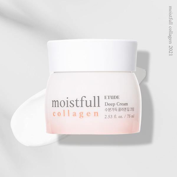 Kem Dưỡng Etude House Moistfull Collagen Deep Cream Bổ Sung Collagen, Phục Hồi Da, Cải Lão Hoàn Đồng 75ml