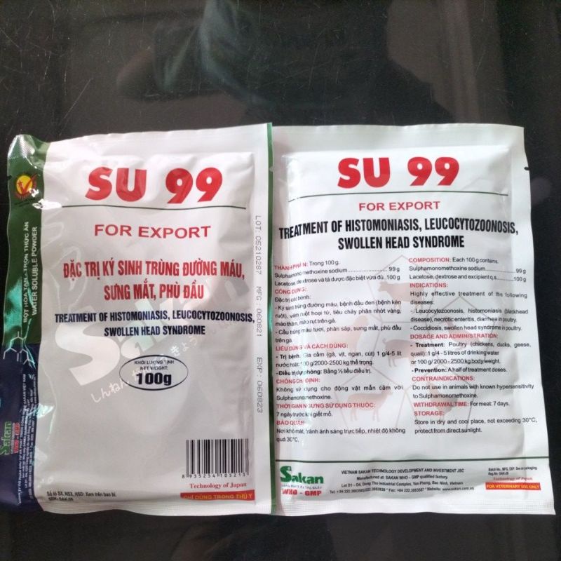 Đặc trị ký sinh trùng đường máu sưng mặt phù đầu