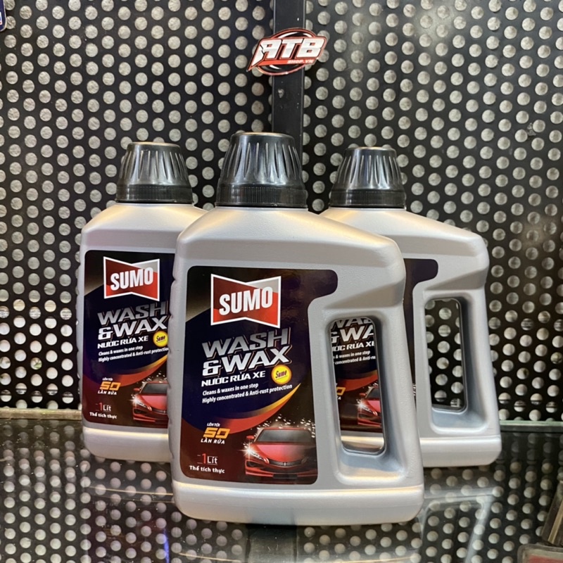 Nước rửa xe SUMO Wash & Wax 1L bảo vệ màu sơn giữ xe luôn mới - Tahico