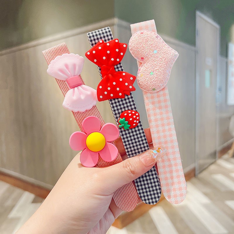 Băng Đô Cài Tóc Khóa Dán Xinh Xắn Cho Bé Gái