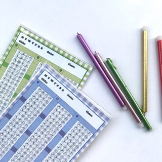 GIẤY TRẮC NGHIỆM 60 CÂU HỎI HOẠ TIẾT GINGHAM