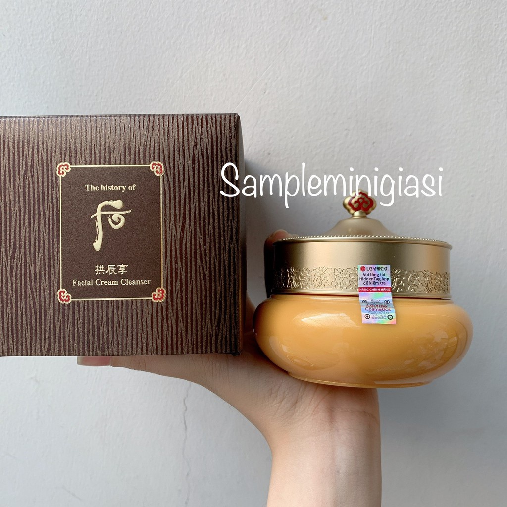 Kem tẩy trang Whoo GongJinHyang Cream Cleanser (210ml)_làm sạch sâu lớp trang điểm đậm