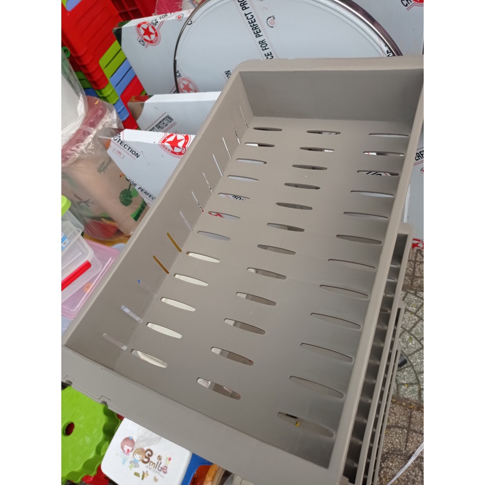 Kệ đa năng 4 tầng có bánh xe