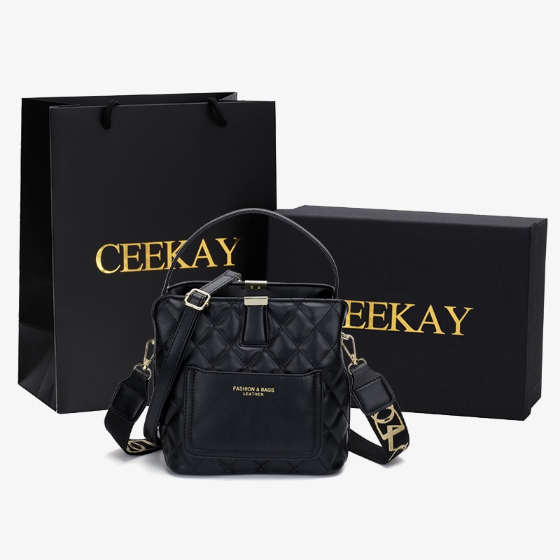 🌸Hàng Order🌸 Túi Xách Nữ CEEKAY Da Trần Đồ Họa Quai Da kèm Quai Sách Quai Đeo Sang Chảnh Nữ Tính 🌸Hàng Quảng Châu