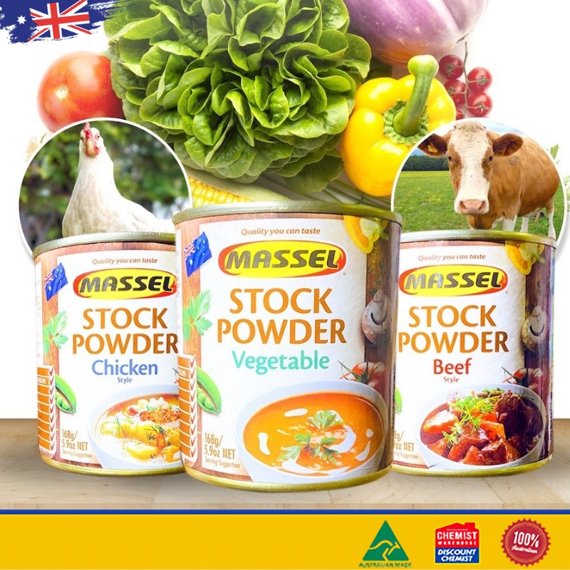 Hạt nêm của Úc Massel Stock Powder 168g (SP3)