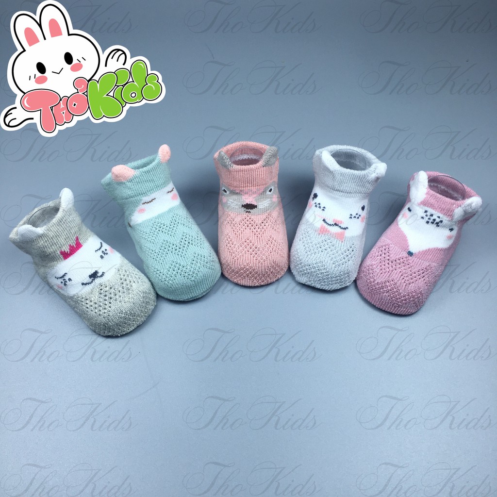 [ RẺ VÔ ĐỊCH] Set 5 Đôi Tất Tiny Alpaca Cao Cấp Dành Cho Bé Yêu Từ 0-3 Tuổi