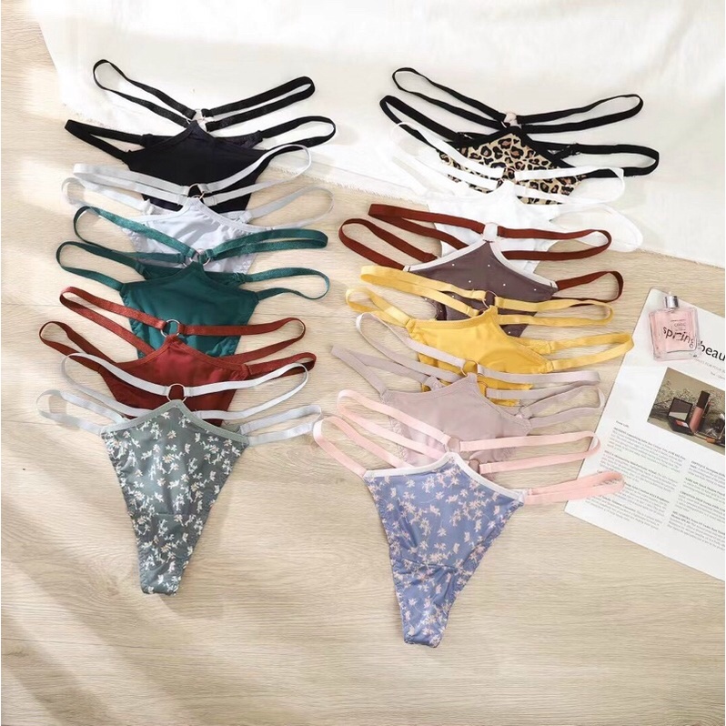 Quần lót lọt khe su chữ V dây sườn sexy gợi cảm nhiều màu đẹp 839