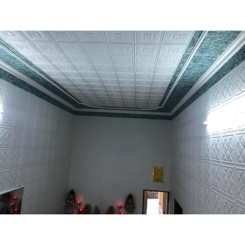 Xốp Dán Tường Hoa Văn Kim Tuyến 70x70 Cm Dày 5 mm Loại 1 Cao Cấp