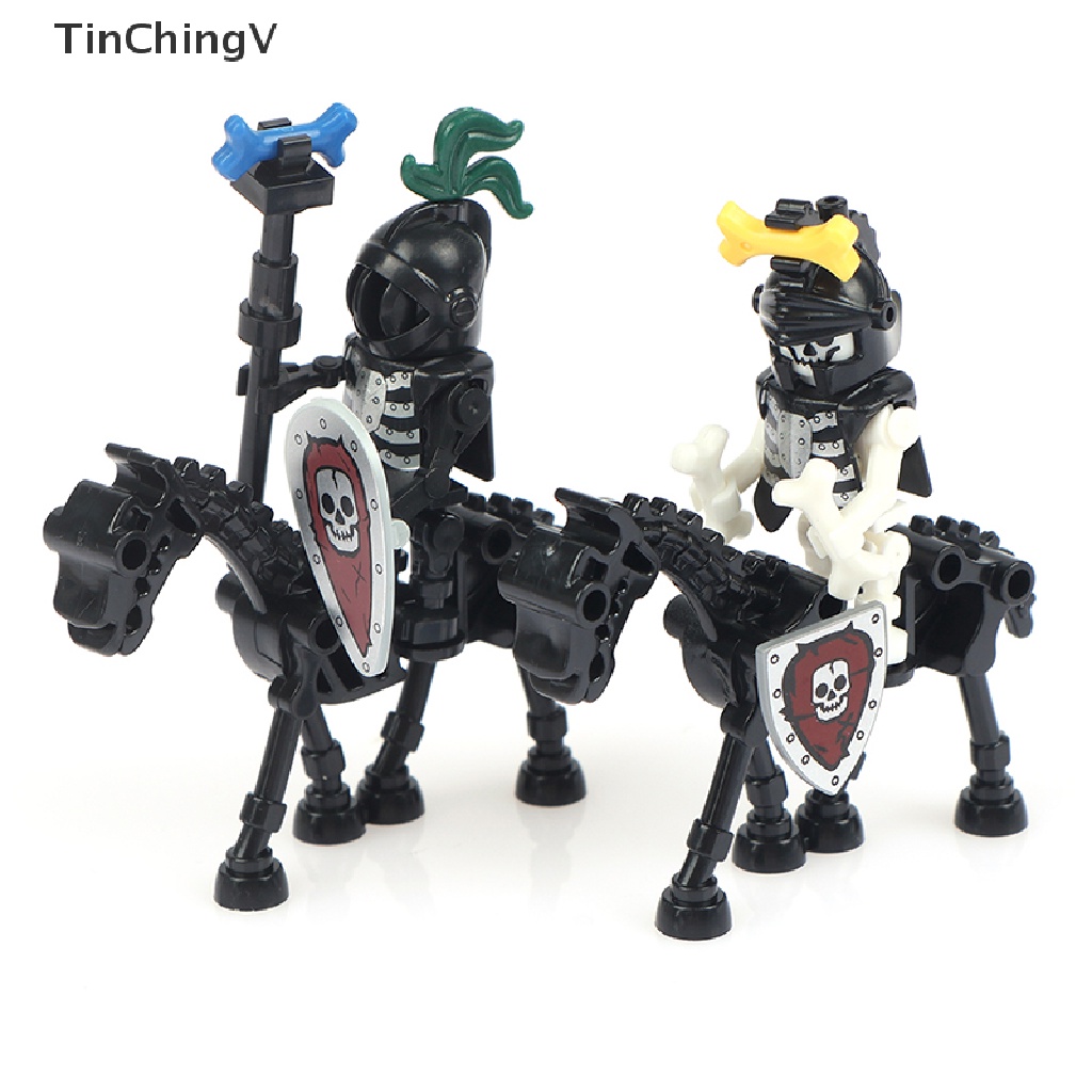 Bộ Đồ Chơi Lắp Ráp Mô Hình Hiệp Sĩ Xương Ngựa Halloween