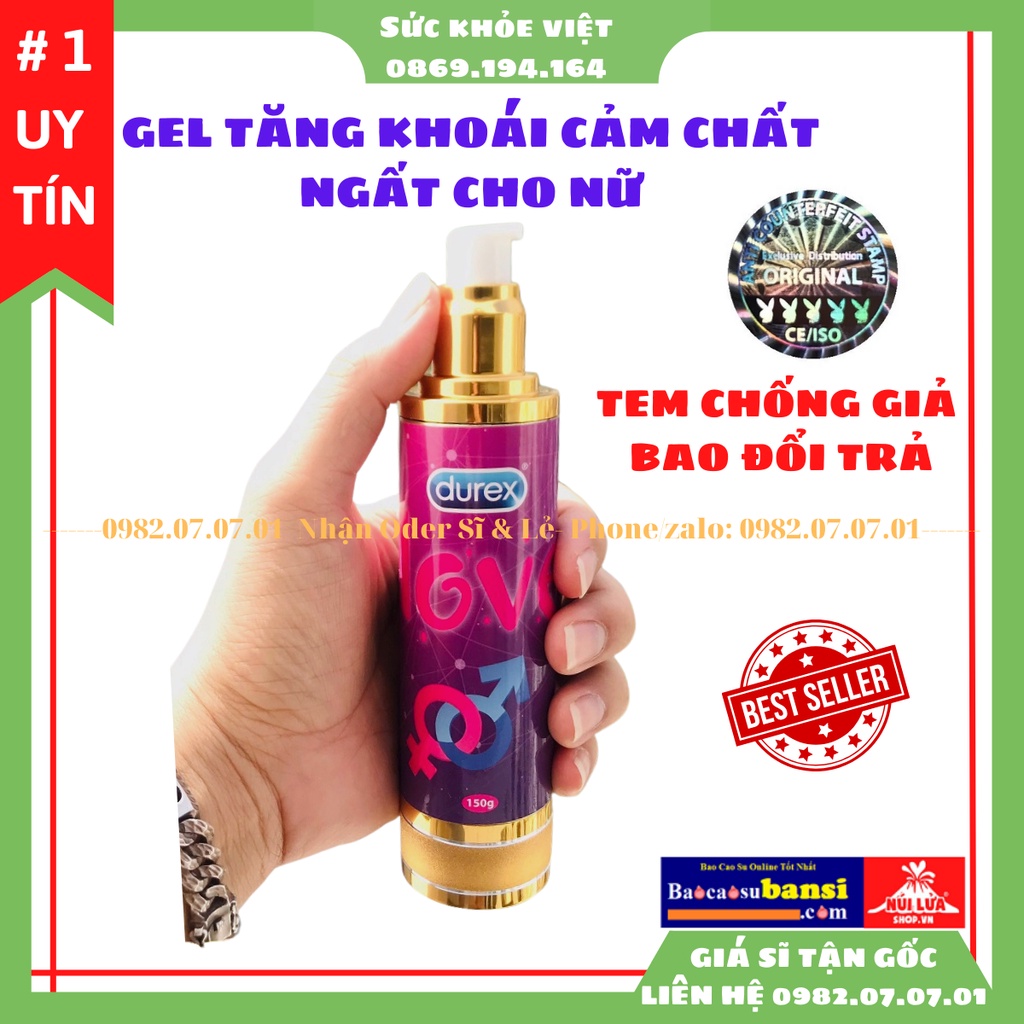 Gel Bôi Trơn Durex Love 150g Tăng Khoái Cảm Cho Nữ Đạt Đỉnh Nhanh, OEM CN, Shop Sức Khỏe Việt 0869.194.164 Phân Phối Sĩ