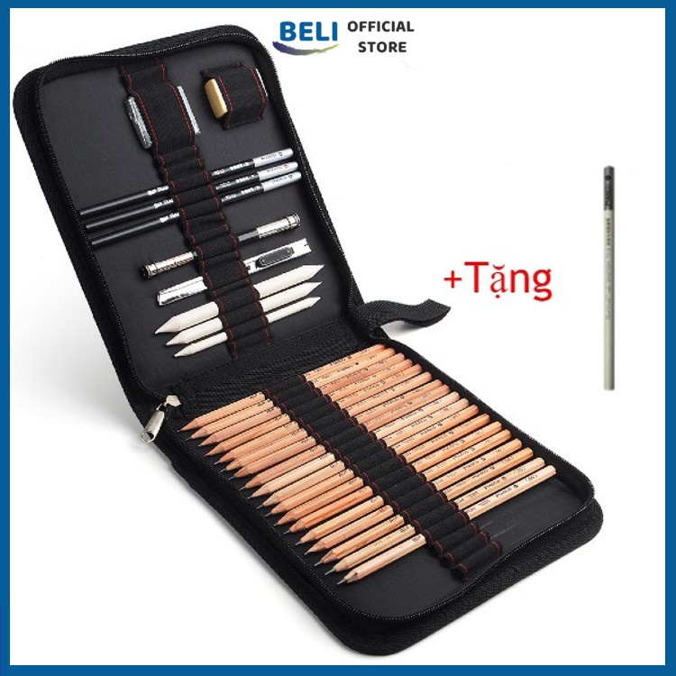 Bộ dụng cụ vẽ truyền thần+Tặng 1 bút chì Marco vẽ phác thảo,chân dung