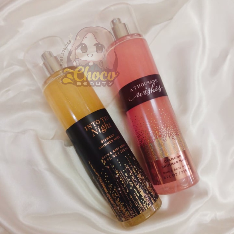 Xịt thơm toàn thân kim tuyến bodymist Bath & Body work NHŨ  236ml