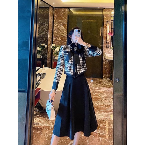 Sét váy dạ tweed