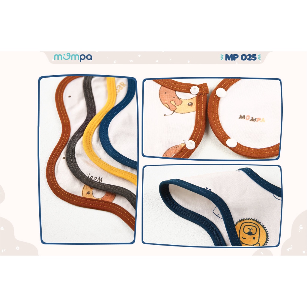 Set yếm cho bé: 2 chiếc hình bông hoa - Hàng chính hãng MOMPA MP025