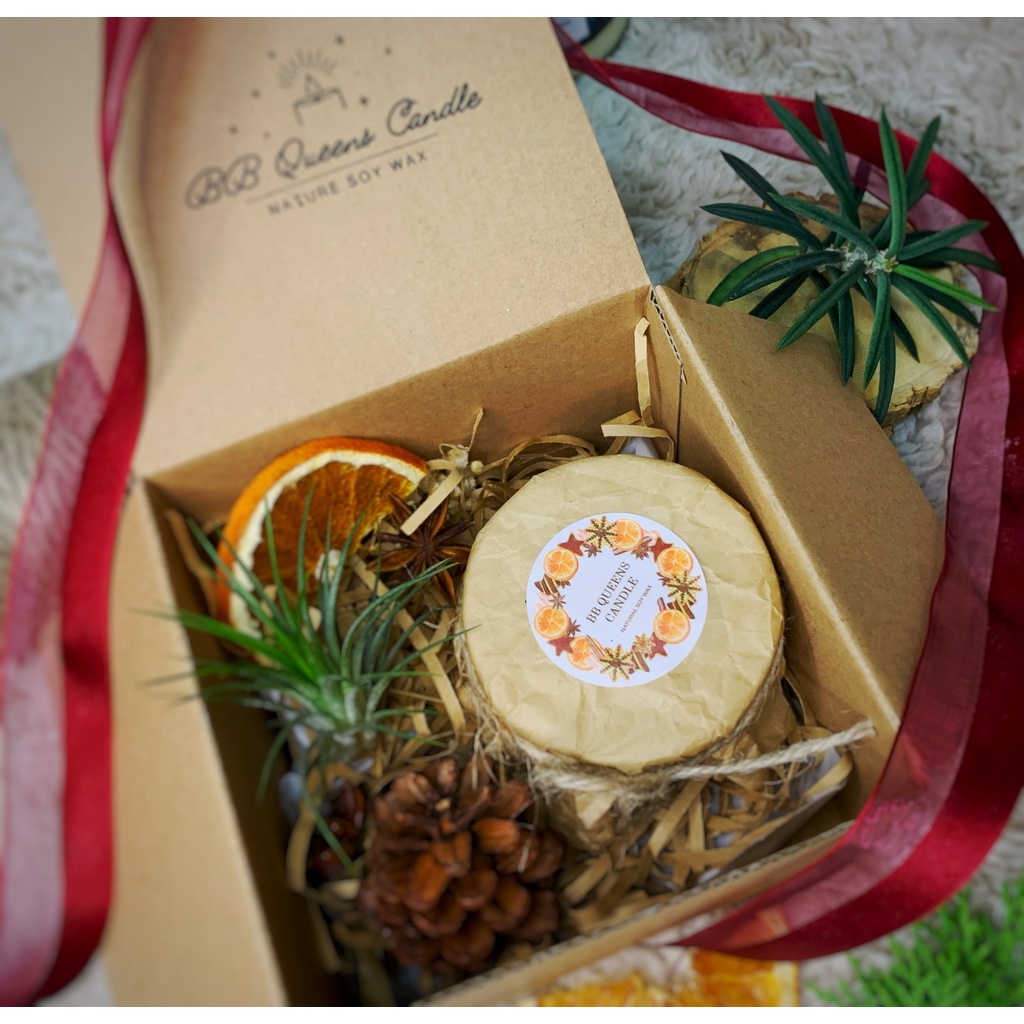 QUÀ TẶNG NẾN THƠM Handmade 100gr  , Hương thơm 4 mùa tươi mát tươi mát , set quà tặng như hình