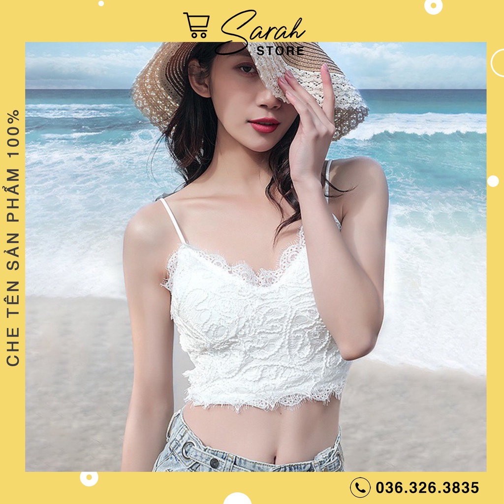 Áo Bra Viền Ren Crotop Siêu Hot Chun Lưng 997