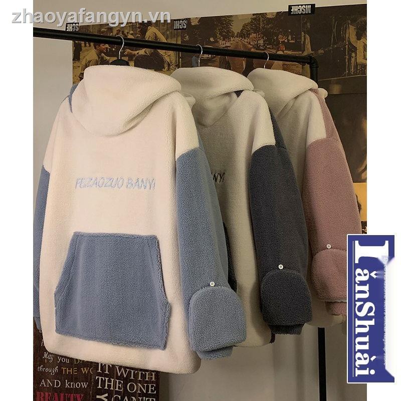 Áo Hoodie Giữ Ấm Phối Nón Cá Mập Phong Cách Hàn Quốc Cho Nam