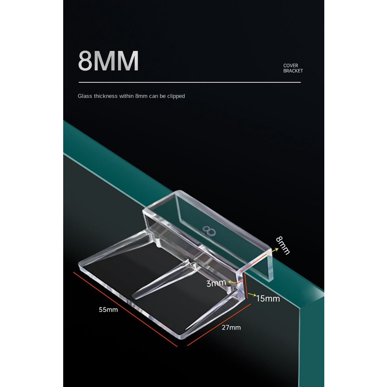 Giá Đỡ acrylic 6MM 8MM 10MM 12MM Dùng Bảo Vệ Bể Cá Kính
