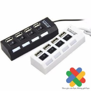 Hub chia USB 4 cổng có công tắc