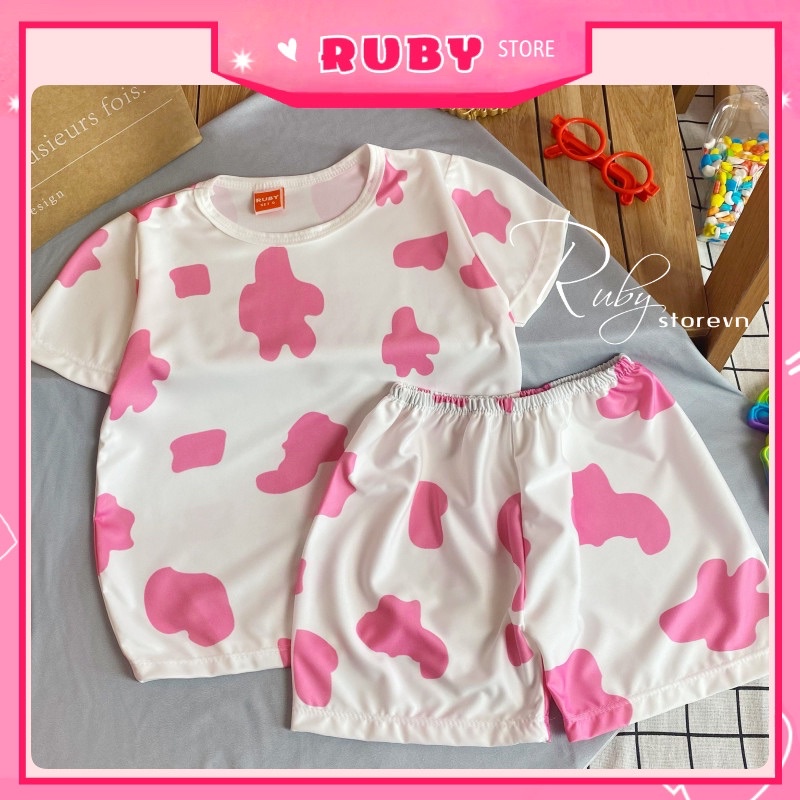 Đồ bộ hoạt hình PHOM TO Unisex BÒ SỮA (47KG - 57KG) ❤️ Tổng hợp sz l ❤️ DBRBD