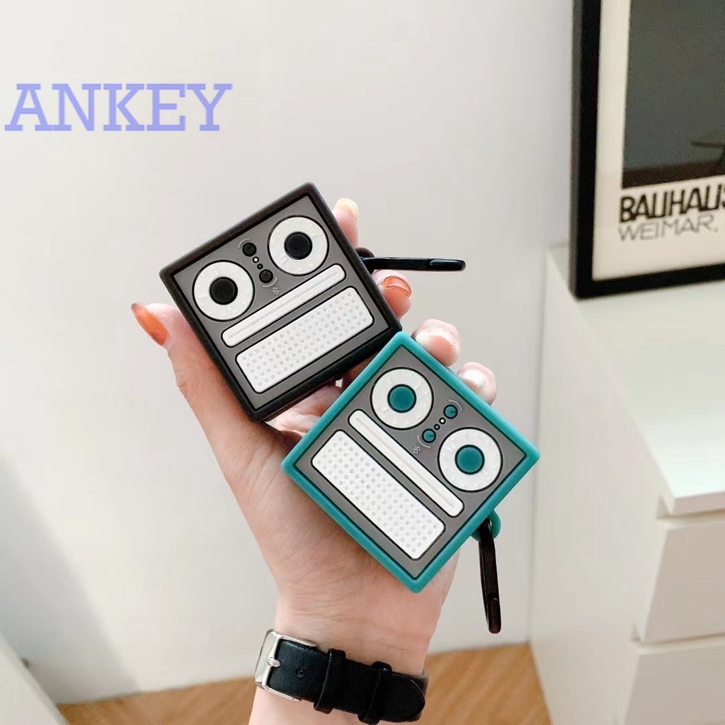 Case for Samsung Galaxy Buds Live / Buds Pro / Buds2 Vỏ bảo vệ hộp sạc tai nghe thiết kế hình radio FM cho