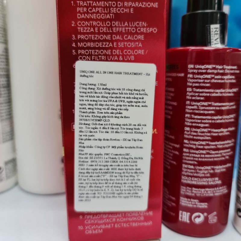 REVLON PROFESSINAL DƯỠNG TÓC 10 TRONG 1 UNIQ ONE 150ML