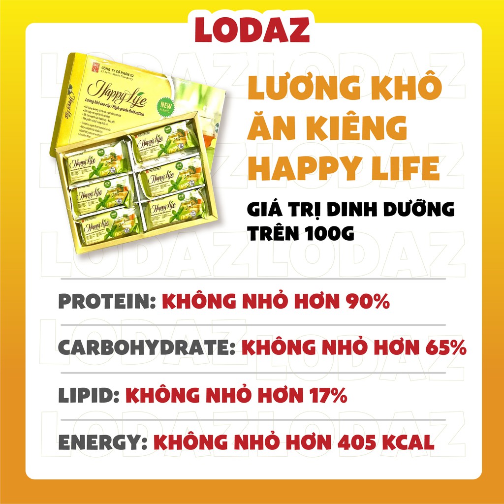 Lương khô ăn kiêng giảm cân Happy Life hộp 420gr