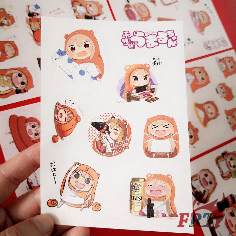 Bộ 6 Tờ Sticker Dán Hình Nhân Vật Anime Himouto! Umaru-Chan