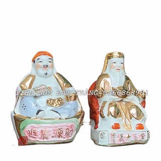 Tượng thần tài thổ địa sứ vàng kim