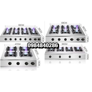Bếp gas 4-6-8 họng lửa phụt, lửa khè