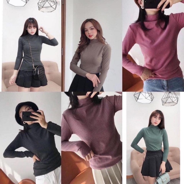 Áo cổ lọ giữ nhiệt