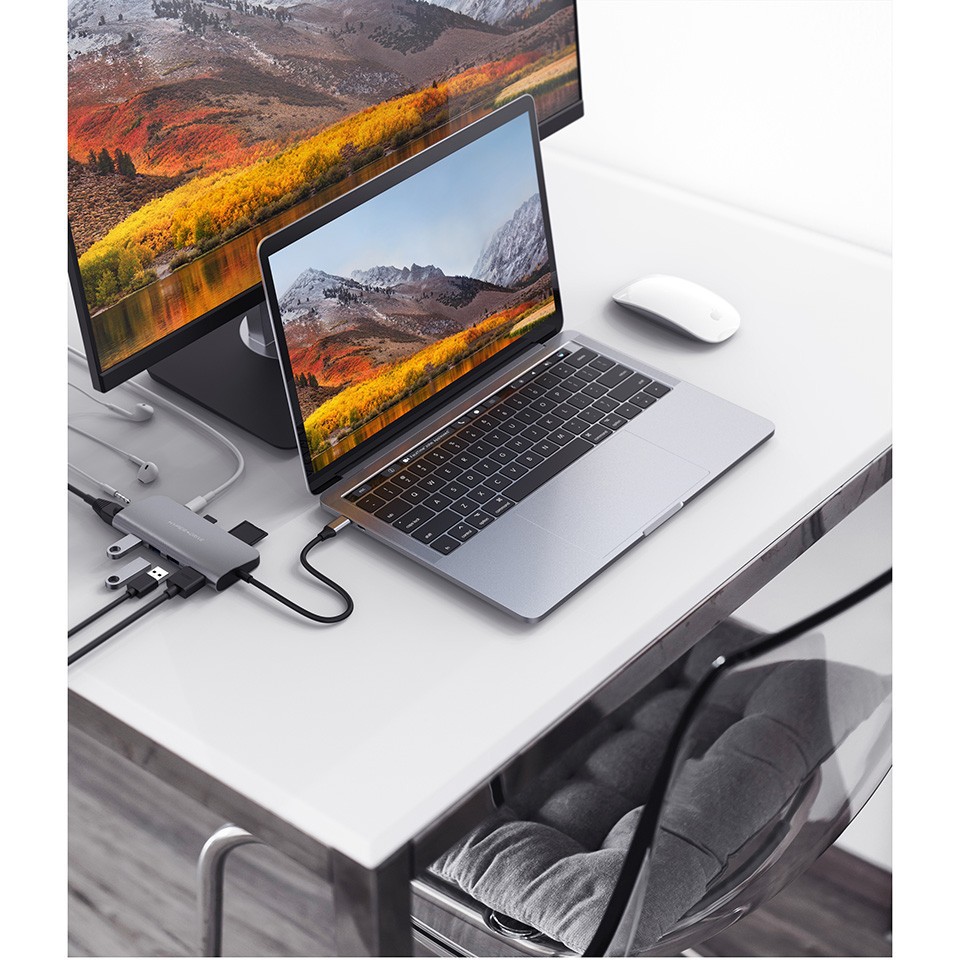 Cổng chuyển HyperDrive Power 9-in-1 USB-C Hub cho iPhone Pro, Macbook, Ultrabook, USB-C Devices - HD30F