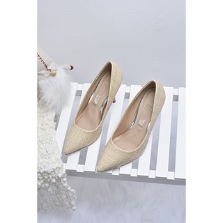 Giày cao gót vân rắn Merly 1305