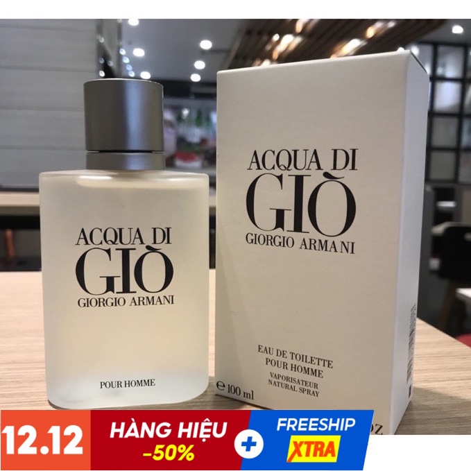 Nước Hoa Nam Cao Cấp Acqua Di Giò (Trắng) EDT 100ml Mùi Hương Quyến Rũ | BigBuy360 - bigbuy360.vn