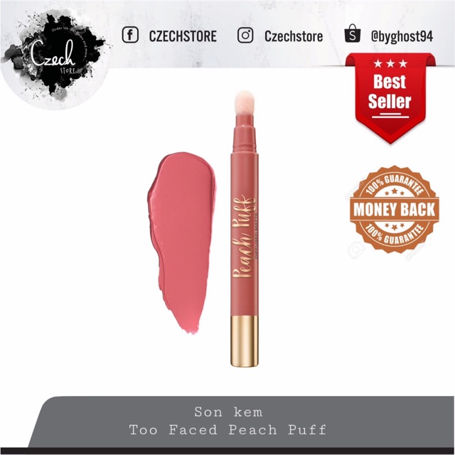 Son kem Too Faced Peach Puff