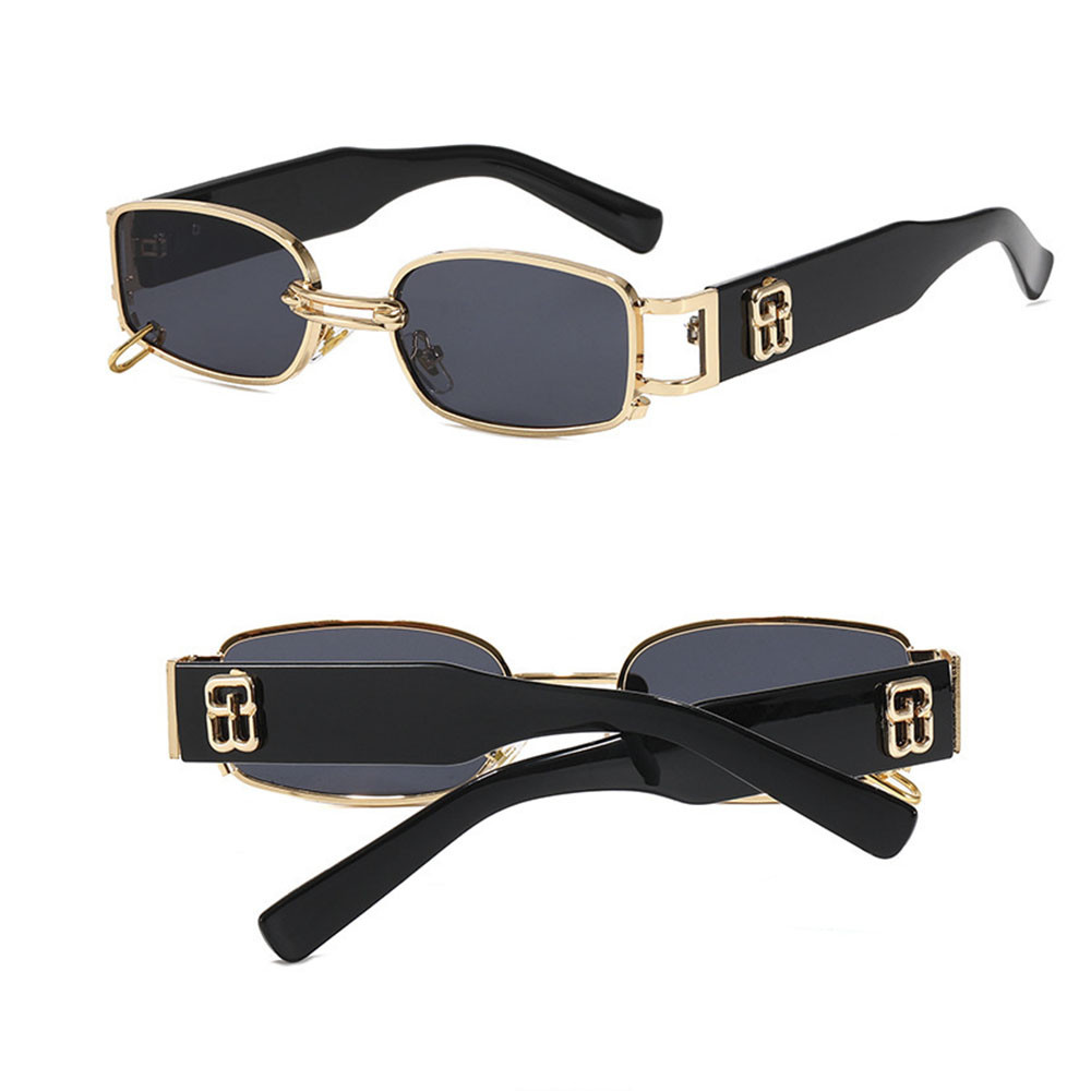 Kính Mát Gọng Vuông Nhỏ Phong Cách Đường Phố Hàn Quốc Độc Đáo