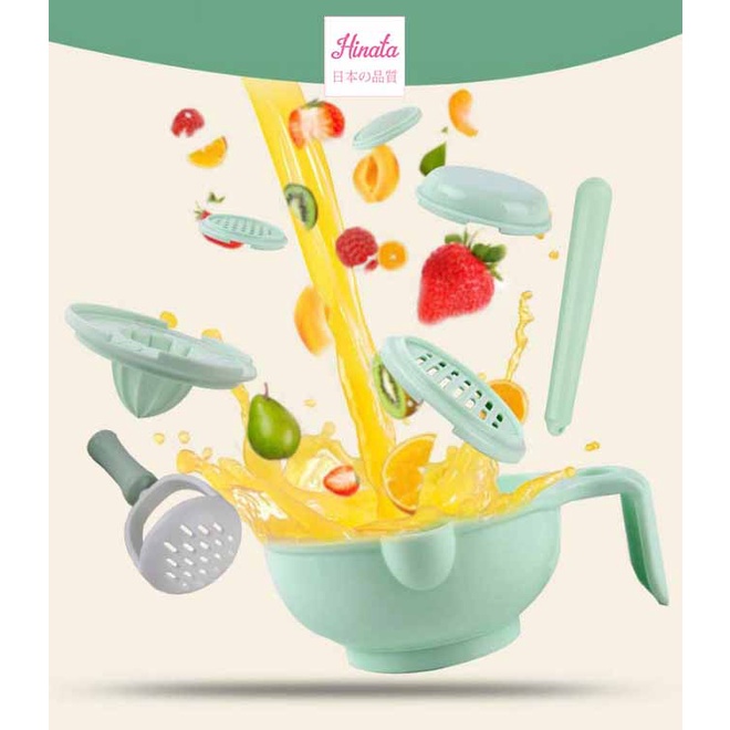 Bộ chế biến ăn dặm cho bé HINATA - 9 chi tiết CX02