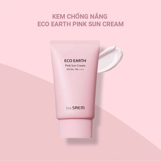 Kem Chống Nắng THE SAEM ECO EARTH POWER PINK SUN CREAM (SPF 50+/PA)++++