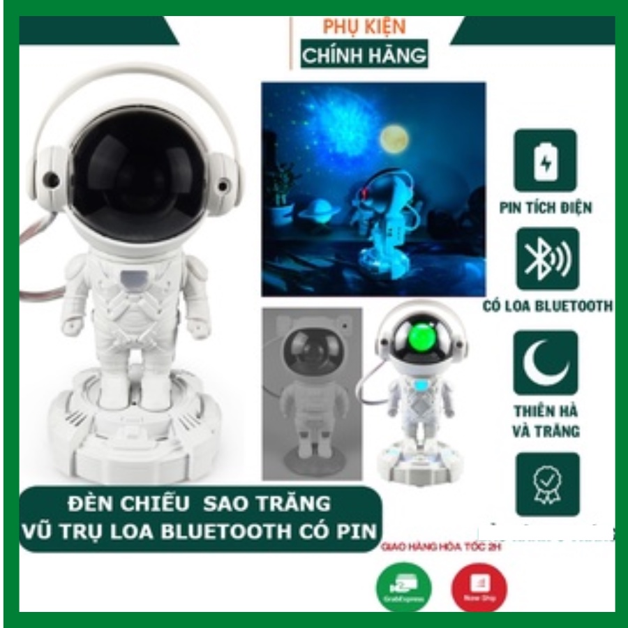 Đèn LED Phi Hành Gia, Đèn Chiếu Sao Thiên Hà, Đèn Trang Trí, Đèn Ngủ, Đèn Phòng Bay ZINKA