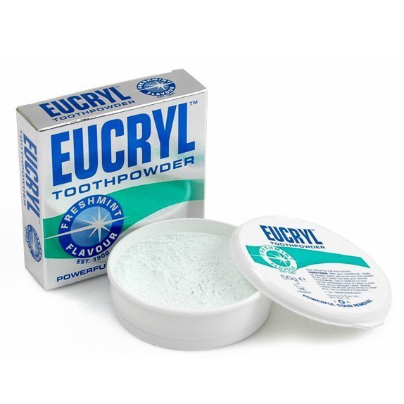 Bột Tẩy Trắng Răng Eucryl Toothpowder Powerful Stain Removal Trắng Răng, Thơm Miệng, Cải Thiện Răng Ê Buốt 50g Key4 Lab