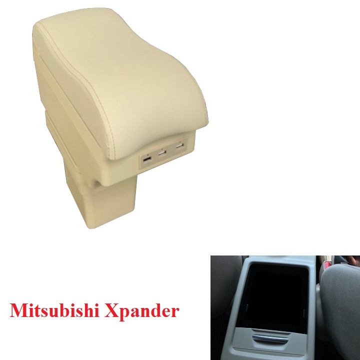 Hộp tỳ tay xe hơi Mitsubishi Xpander tích hợp 6 cổng USB mã  EXPD - Hàng loại 1 cao cấp