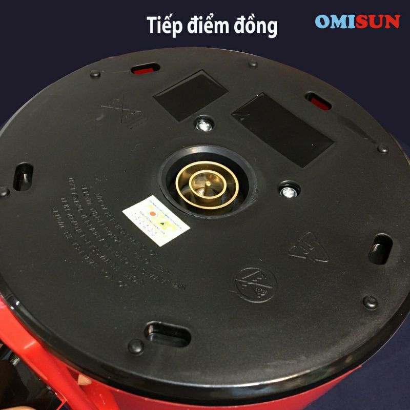 Ấm siêu tốc inox 304 cao cấp Omisun T7, ấm đun nước siêu tốc inox vỏ nhựa