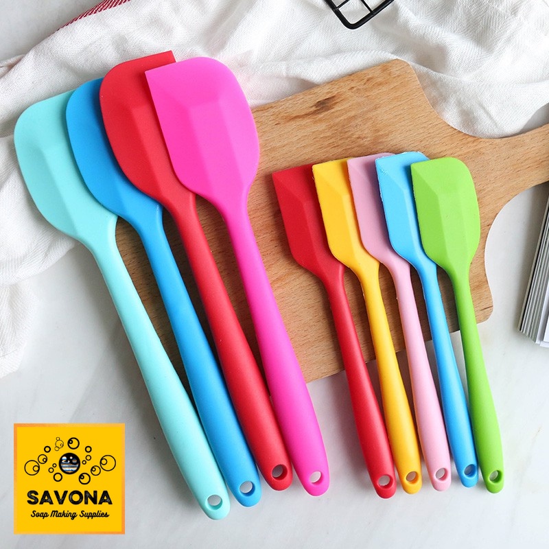 Phới Silicon Chịu Nhiệt 21cm 28cm - Silicone Spatula 21cm 28cm - Phới silicon làm bánh - Thìa silicon dẹt làm xà pSavona