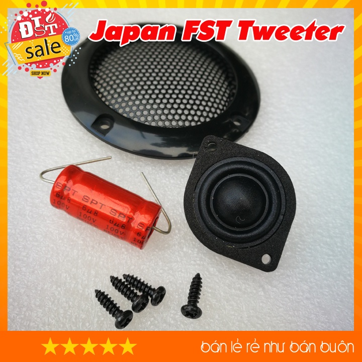 Loa treble Japan FST Tweeter màng loa - Kích thước siêu bé thích hợp độ chế loa mini chất lượng cao