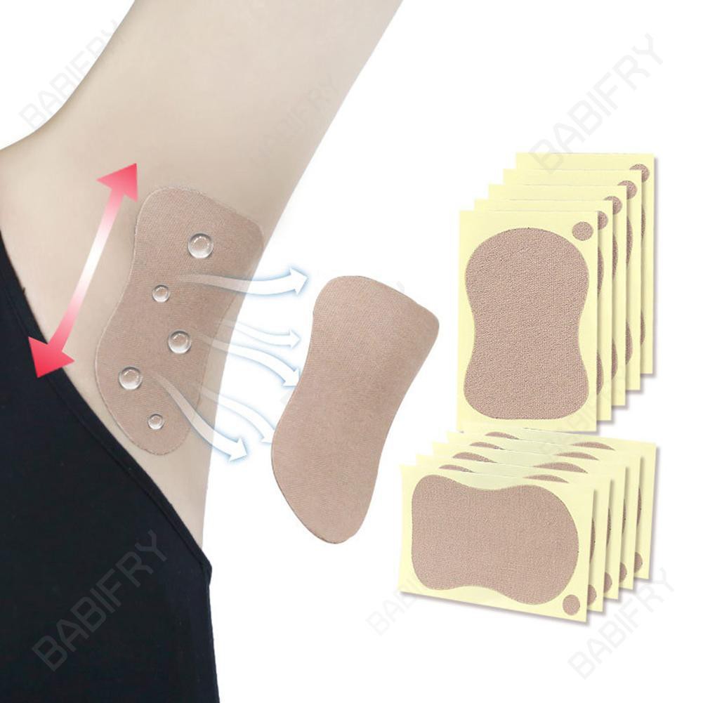 Túi 10 miếng dán thấm mồ hôi dưới cánh tay ngăn mùi cho nữ