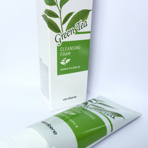 Sữa rửa mặt Trà Xanh Verobene Green Tea Cleansing Foam 150ml