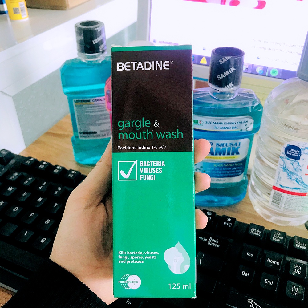 Nước súc miệng BETADINE nhập khẩu Châu Âu