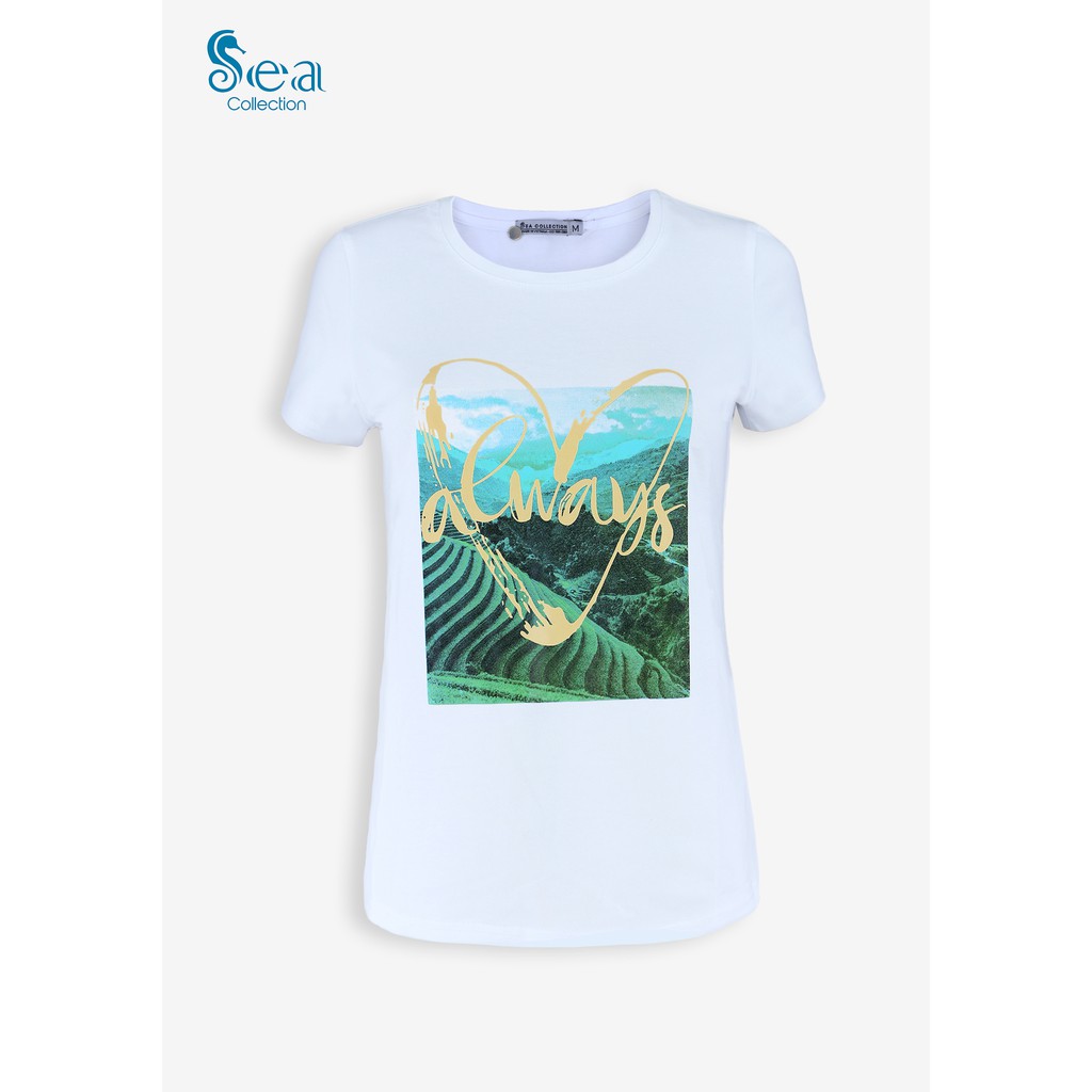 Áo Thun Nữ Ngắn Tay In Hình 10030 Sea Collection