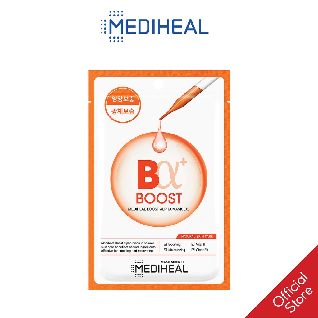 Mã COSKVIC25- 10% ĐH150K]Mặt Nạ Đều Màu Da Mediheal Boost Alpha Mask EX 23ml  | Shopee Việt Nam