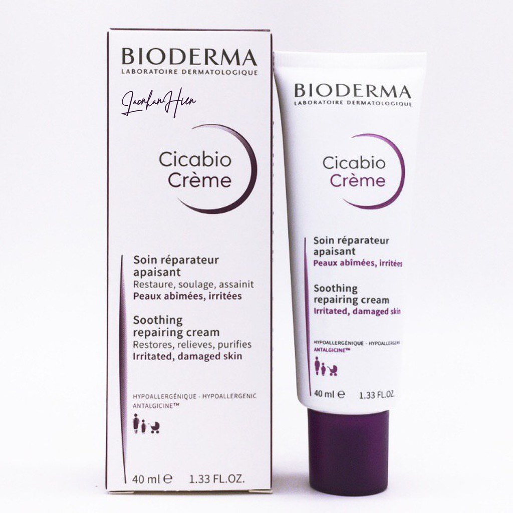 [ 40ml - 100ml ] Kem dưỡng phục hồi da Bioderma Cicabio Creme